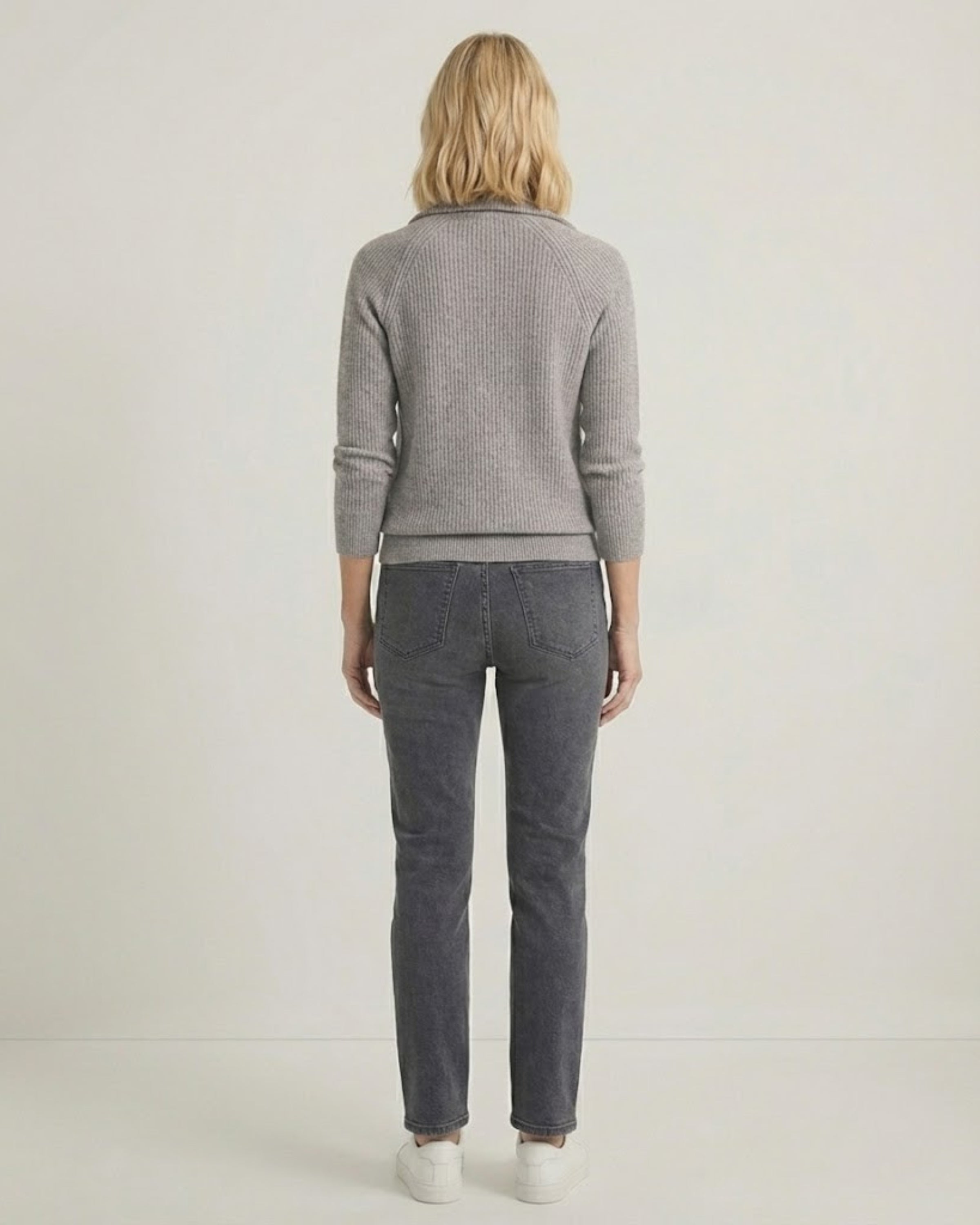 VIOLET - CASUAL LONG SLEEVE KNIT SWEATER