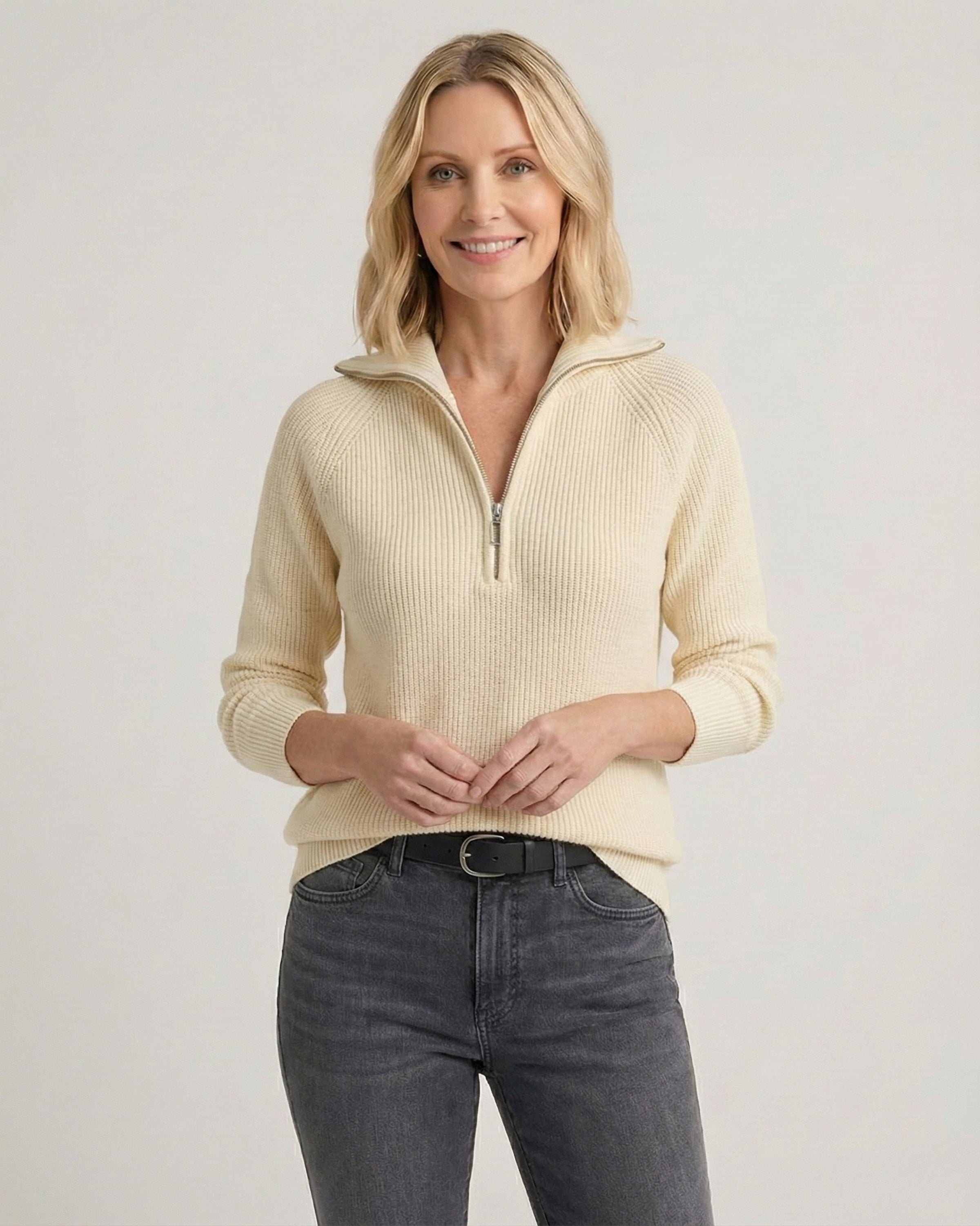 VIOLET - CASUAL LONG SLEEVE KNIT SWEATER