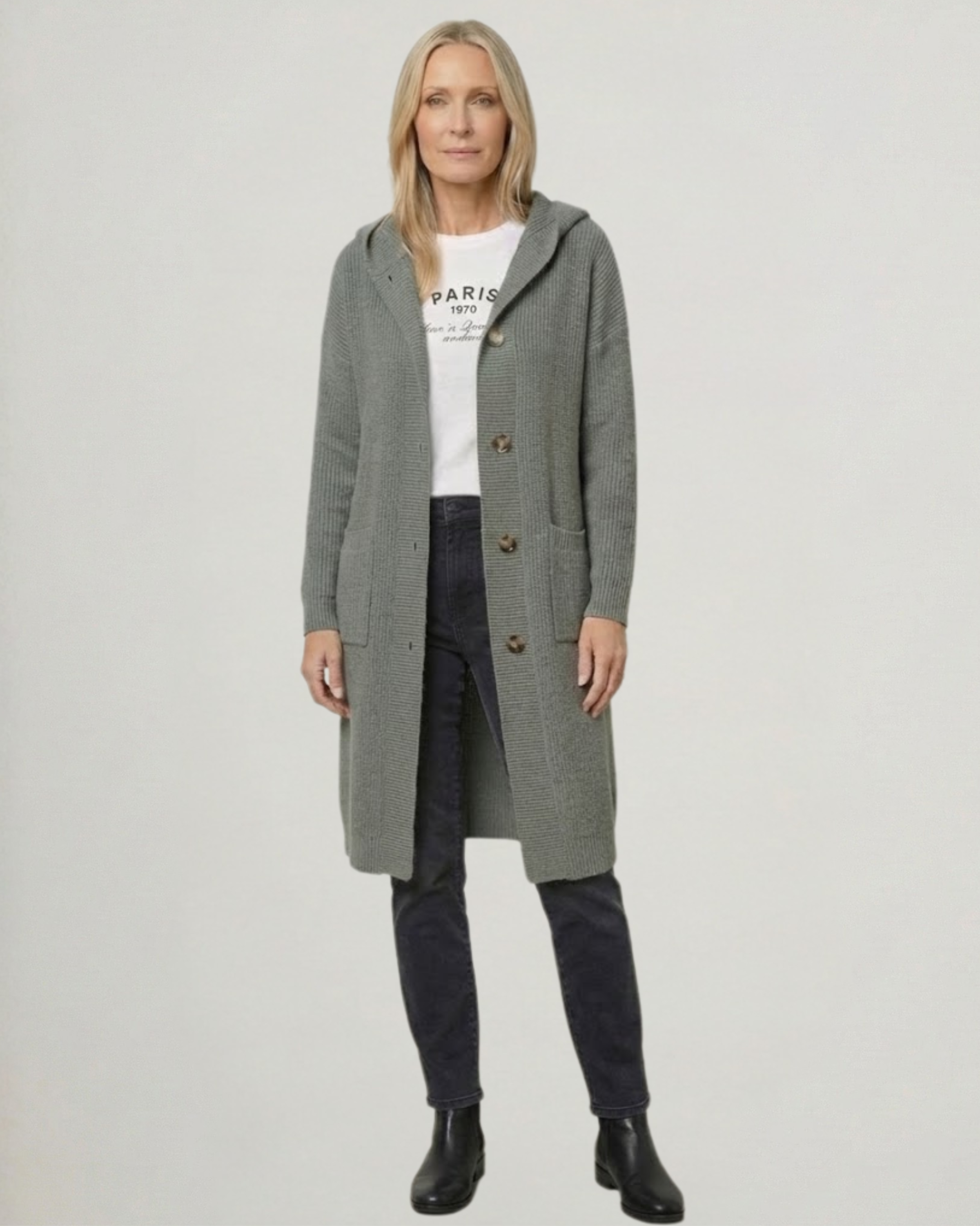 ASARA - Elegant Knit Cardigan